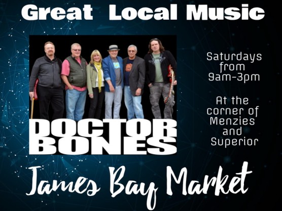 The sun is shining at the James Bay Community Market with great food, crafts and live, local music.
