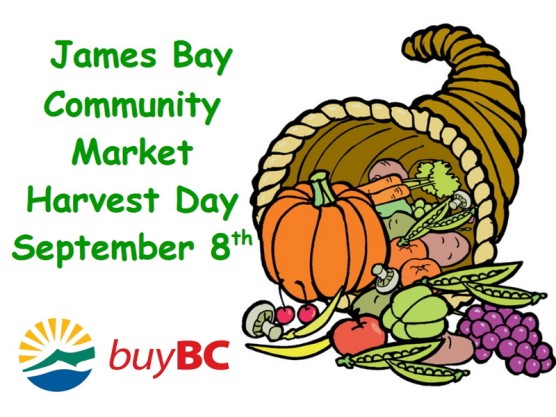Come Celebrate Harvest Day with the James Bay Community Market – September 8th!