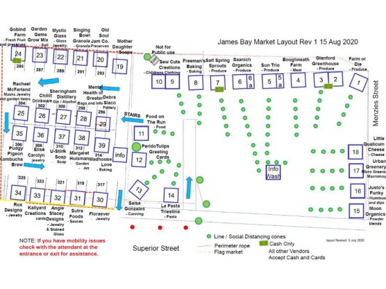 Produce, food & crafts at the James Bay Community Market – August 15th – 9 am to 3 pm