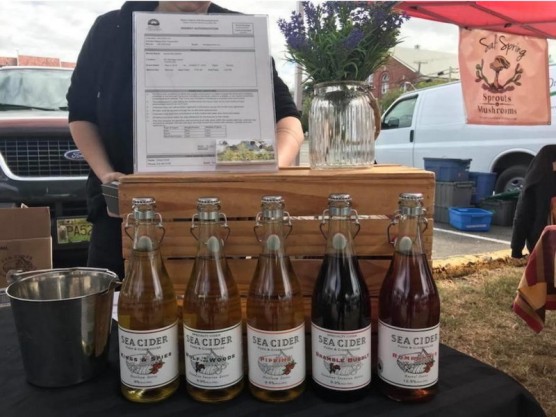 Sea Cider Cidery at the James Bay Community Market.